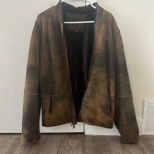 LIMITED EDITION. Zip Front Shearling Jacket - John Varvatos.